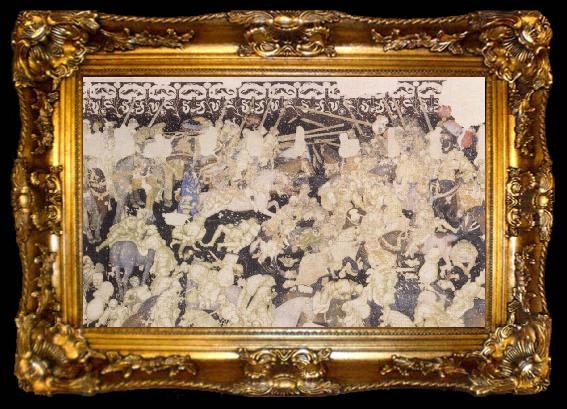 framed  Antonio Pisanello Tournament, ta009-2